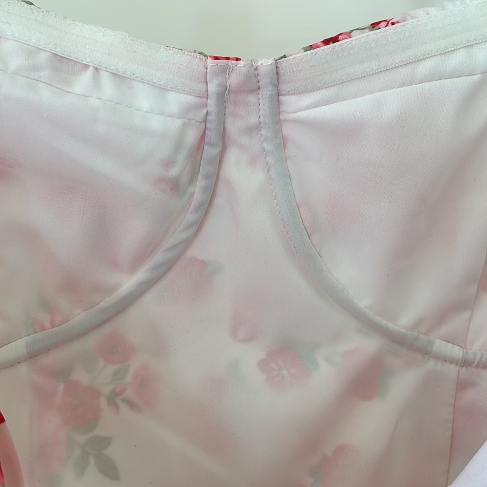 BNWTâ¨TIGER MIST. floral strapless mini dress - Picture 10 of 16